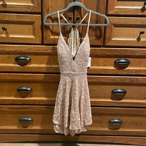 Windsor Hoco Dress Blush/Nude S NWT